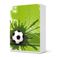Folie für Möbel Goal - IKEA Pax Schrank 201 cm Höhe - 3 Türen - weiss