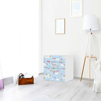 Folie für Möbel Rainbow Unicorn - IKEA Stuva / Fritids Kommode - 3 Schubladen - Kinderzimmer