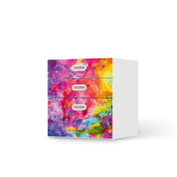 Folie für Möbel Abstract Watercolor - IKEA Stuva / Fritids Kommode - 3 Schubladen - weiss