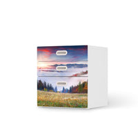 Folie für Möbel Herbstwald - IKEA Stuva / Fritids Kommode - 3 Schubladen - weiss