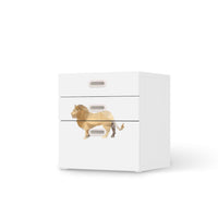 Folie für Möbel Origami Lion - IKEA Stuva / Fritids Kommode - 3 Schubladen - weiss