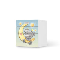Folie für Möbel Teddy und Mond - IKEA Stuva / Fritids Kommode - 3 Schubladen - weiss