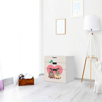 Folie für Möbel Cats Heart - IKEA Stuva Kommode - 3 Schubladen (Kombination 1) - Kinderzimmer