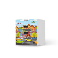 Folie für Möbel City Life - IKEA Stuva Kommode - 3 Schubladen (Kombination 1) - weiss