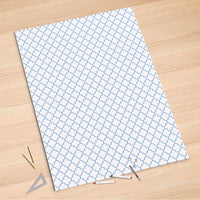 Folienbogen Retro Pattern - Blau - 100x150 cm