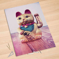 Folienbogen Winkekatze - 100x150 cm