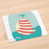 Folienbogen Funny Wale - 120x80 cm