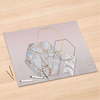 Folienbogen Hexagon - 120x80 cm