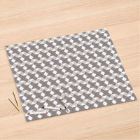 Folienbogen Triangle Pattern - Grau - 120x80 cm