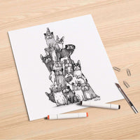 Folienbogen Bully-Stapel - 30x30 cm