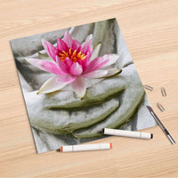 Folienbogen Flower Buddha - 30x30 cm