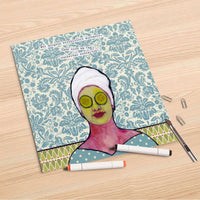 Folienbogen Frau Gurke - 30x30 cm