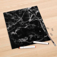 Folienbogen Marmor schwarz - 30x30 cm