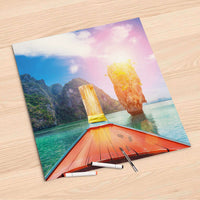 Folienbogen Blue Water Lagoon - 60x60 cm