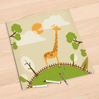 Folienbogen Mountain Giraffe - 60x60 cm