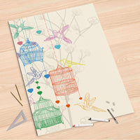 Folienbogen Birdcage - 80x120 cm