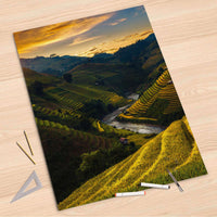 Folienbogen Reisterrassen - 80x120 cm