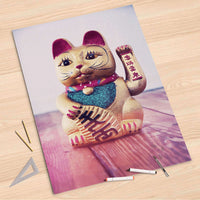 Folienbogen Winkekatze - 80x120 cm