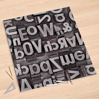 Folienbogen Alphabet - 90x90 cm