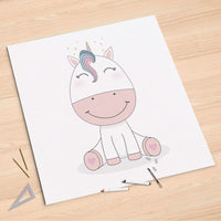Folienbogen Baby Unicorn - 90x90 cm