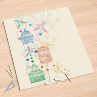Folienbogen Birdcage - 90x90 cm