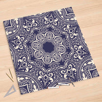 Folienbogen Blue Mandala - 90x90 cm