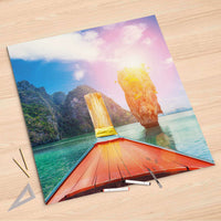 Folienbogen Blue Water Lagoon - 90x90 cm