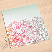 Folienbogen Floral Doodle - 90x90 cm