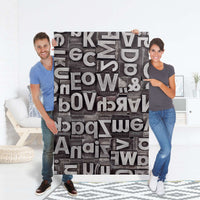 Selbstklebender Folienbogen Alphabet - Größe: 100x150 cm