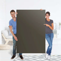 Selbstklebender Folienbogen Braungrau Dark - Größe: 100x150 cm