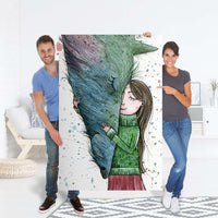 Selbstklebender Folienbogen Cheek to cheek - Größe: 100x150 cm