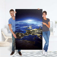 Selbstklebender Folienbogen Earth View - Größe: 100x150 cm