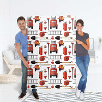 Selbstklebender Folienbogen Firefighter - Größe: 100x150 cm