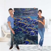 Selbstklebender Folienbogen Fish swarm - Größe: 100x150 cm