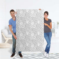 Selbstklebender Folienbogen Flower Lines 2 - Größe: 100x150 cm