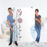 Selbstklebender Folienbogen Flowers 3 - Größe: 100x150 cm