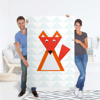 Selbstklebender Folienbogen Füchslein - Größe: 100x150 cm