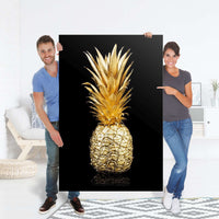 Selbstklebender Folienbogen Goldenes Früchtchen - Größe: 100x150 cm