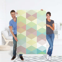 Selbstklebender Folienbogen Melitta Pastell Geometrie - Größe: 100x150 cm