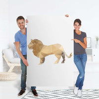 Selbstklebender Folienbogen Origami Lion - Größe: 100x150 cm