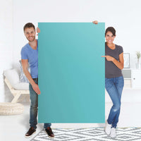 Selbstklebender Folienbogen Türkisgrün Light - Größe: 100x150 cm