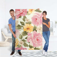 Selbstklebender Folienbogen Vintage Flowers - Größe: 100x150 cm