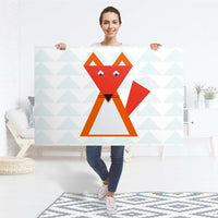 Selbstklebender Folienbogen Füchslein - Größe: 120x80 cm