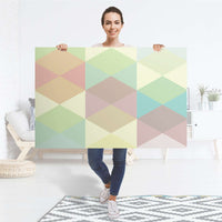 Selbstklebender Folienbogen Melitta Pastell Geometrie - Größe: 120x80 cm