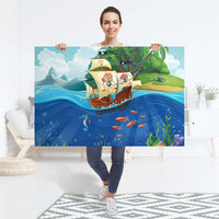 Selbstklebender Folienbogen Pirates - Größe: 120x80 cm