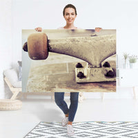 Selbstklebender Folienbogen Skateboard - Größe: 120x80 cm