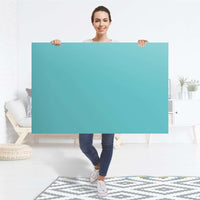 Selbstklebender Folienbogen Türkisgrün Light - Größe: 120x80 cm