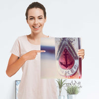 Selbstklebender Folienbogen Anker 2 - Größe: 30x30 cm