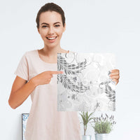 Selbstklebender Folienbogen Florals Plain 2 - Größe: 30x30 cm