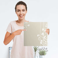 Selbstklebender Folienbogen Florals Plain 3 - Größe: 30x30 cm